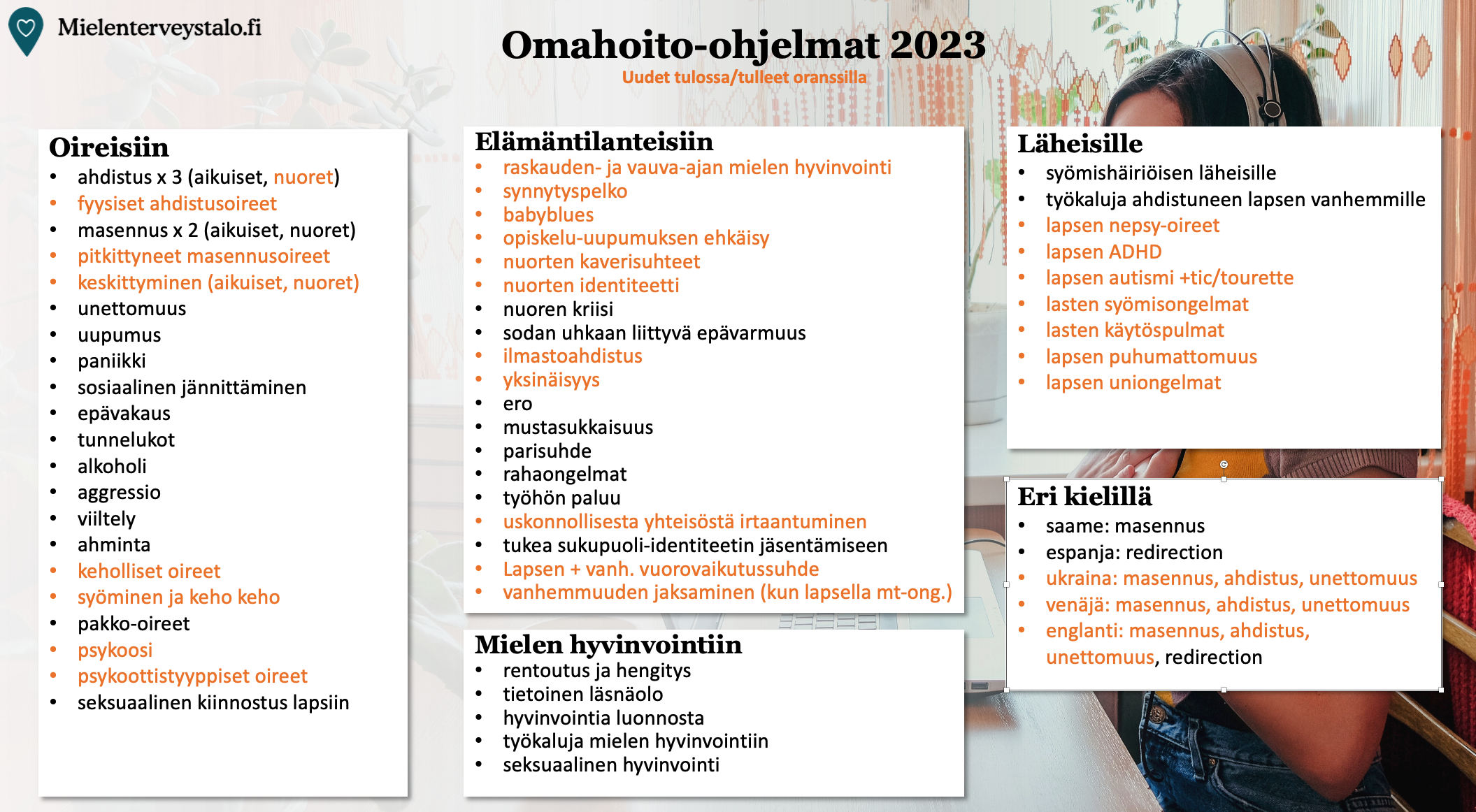 Toimintamallin peruspilarit | Mielenterveystalon koulutusjärjestelmä